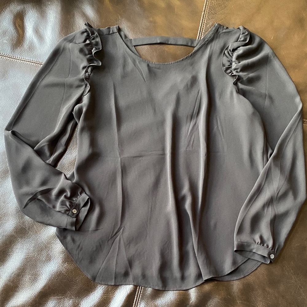 LOFT Ruffle Sleeve Blouse